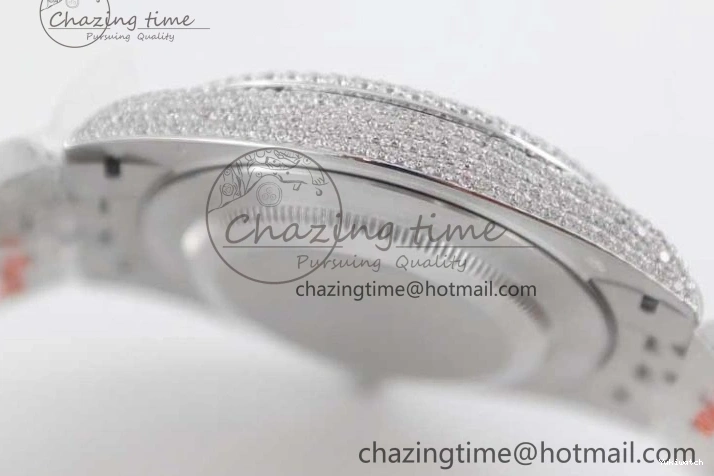 Full Arabic 41 Datejust on Dial Markers Best TWF 1:1 A2824 Edition SS Diamonds Bracelet Jubilee 0103